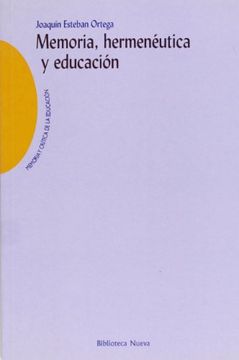 portada Memoria, hermenéutica y educación (in Spanish)
