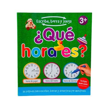 portada Que Hora es Escribe Borra y Juega (in Spanish)