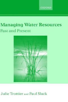portada managing water resources, past and present (en Inglés)