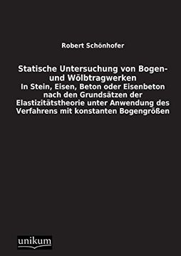 portada Statische Untersuchung Von Bogen- Und Wolbtragwerken (German Edition)