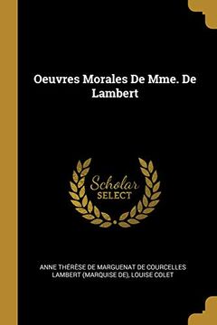 portada Oeuvres Morales de Mme. de Lambert (in French)