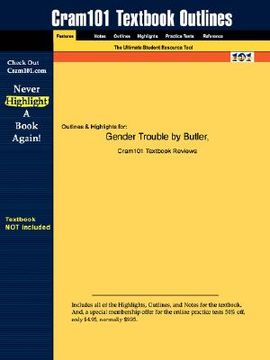 portada studyguide for gender trouble by butler, isbn 9780415924993