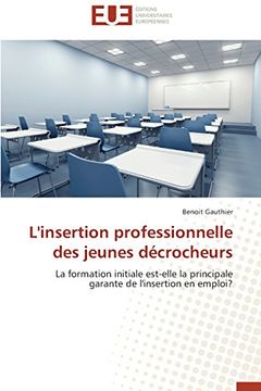 portada L'insertion professionnelle des jeunes décrocheurs