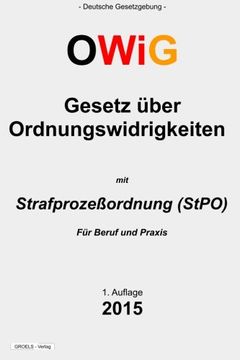 portada Gesetz über  Ordnungswidrigkeiten: (OWiG) (German Edition)