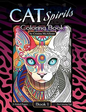 portada Cat Spirits Coloring Book: Book 1: Volume 1 (en Inglés)