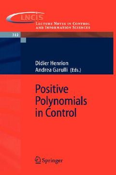 portada positive polynomials in control (en Inglés)