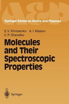portada molecules and their spectroscopic properties (en Inglés)