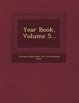 portada Year Book, Volume 5... (in English)
