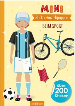 portada Mini-Sticker-Anziehpuppen - Beim Sport (en Alemán)
