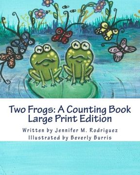 portada Two Frogs: A Counting Book: Large Print Edition