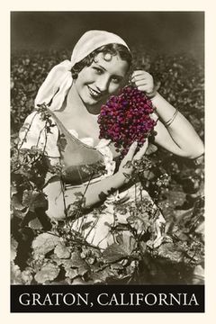 portada Vintage Journal Peasant Woman with Grapes (en Inglés)