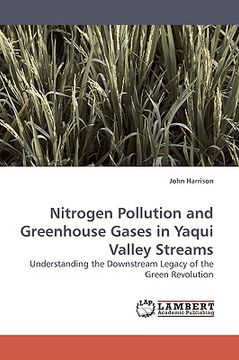 portada nitrogen pollution and greenhouse gases in yaqui valley streams (en Inglés)