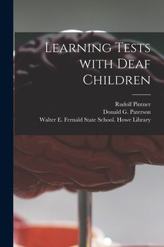 portada Learning Tests With Deaf Children (en Inglés)