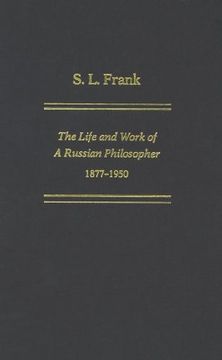 portada s l frank: life and work of a russian philosopher 1877-1950 (en Inglés)