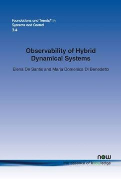 portada Observability of Hybrid Dynamical Systems (Foundations and Trends(r) in Systems and Control)