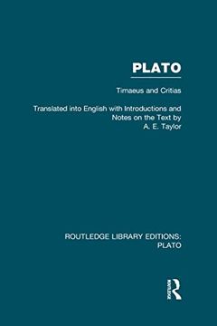 portada Plato: Timaeus and Critias (Rle: Plato): Timaeus and Critias (en Inglés)