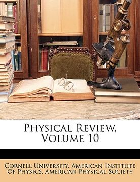 portada physical review, volume 10 (en Inglés)
