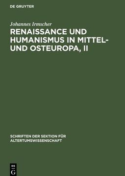 portada Renaissance und Humanismus in Mittel- und Osteuropa, ii (en Alemán)