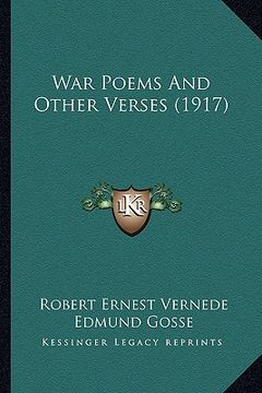 portada war poems and other verses (1917)