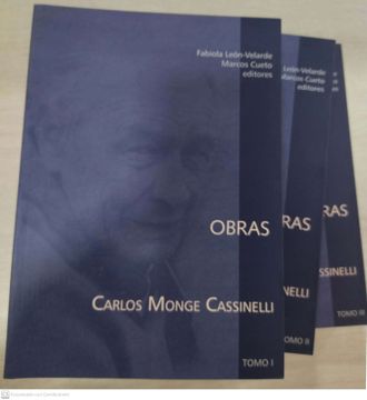 portada (PACK) Obras: Carlos Monge Cassinelli Tomo I,II y III (in Spanish)