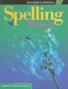 portada spelling workout, level e (in English)