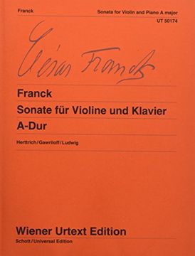 portada Sonate für Violine und Klavier A-Dur (en Alemán)