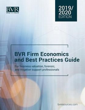portada BVR Firm Economics and Best Practices Guide: 2019/2020 Edition (en Inglés)
