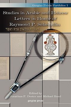 portada studies in arabic and hebrew letters in honor of raymond p. scheindlin (in English)