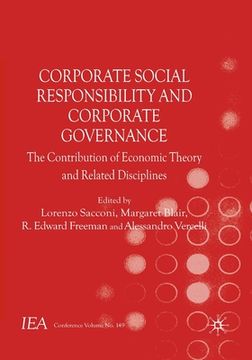 portada Corporate Social Responsibility and Corporate Governance: The Contribution of Economic Theory and Related Disciplines (en Inglés)