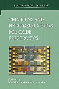 portada thin films and heterostructures for oxide electronics (en Inglés)