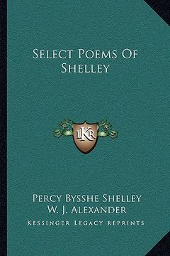 portada select poems of shelley (en Inglés)