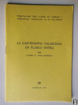 portada Gastrosofia Valenciana en Blasco Ibañez la