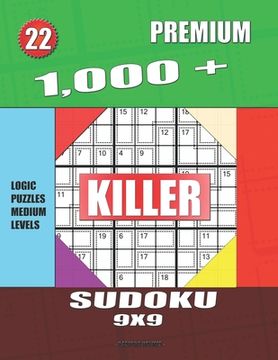 portada 1,000 + Premium sudoku killer 9x9: Logic puzzles medium levels (en Inglés)