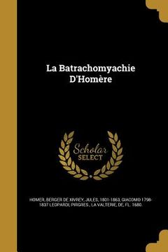 portada La Batrachomyachie D'Homère (in English)