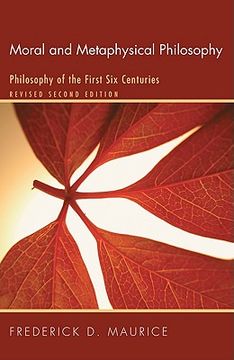 portada moral and metaphysical philosophy: philosophy of the first six centuries, revised second edition (en Inglés)