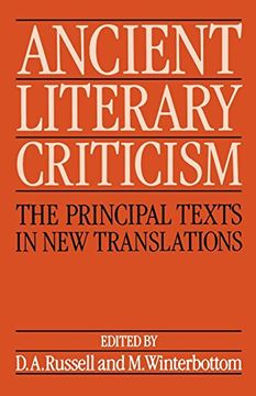 portada Ancient Literary Criticism: The Principal Texts in new Translations (en Inglés)
