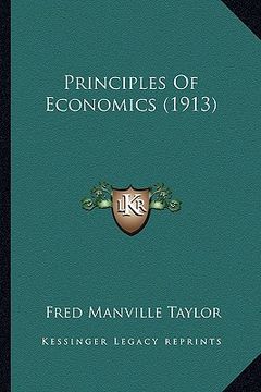portada principles of economics (1913) (in English)
