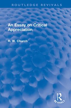 portada An Essay on Critical Appreciation (en Inglés)