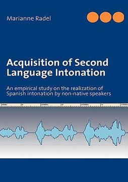 portada acquisition of second language intonation (en Inglés)
