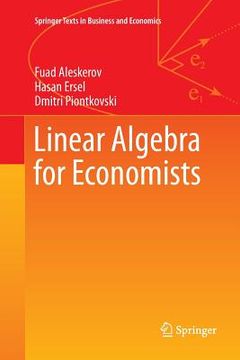 portada Linear Algebra for Economists (en Inglés)