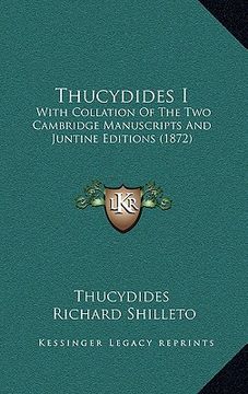 portada thucydides i: with collation of the two cambridge manuscripts and juntine editions (1872) (in English)