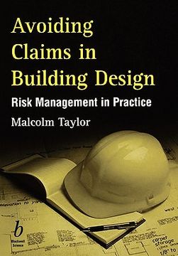 portada avoiding claims in building design: risk management in practice (in English)