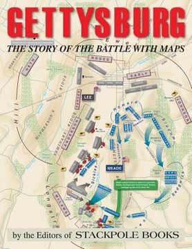 portada gettysburg: the story of the battle with maps (en Inglés)