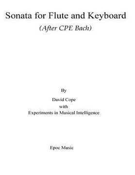 portada Sonata for Flute and Keyboard: (After CPE Bach) (en Inglés)