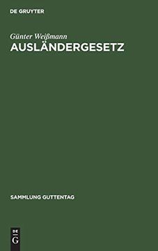 portada Ausländergesetz (en Alemán)