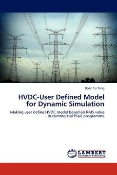 portada hvdc-user defined model for dynamic simulation