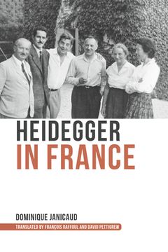 portada Heidegger in France (Studies in Continental Thought) (in English)