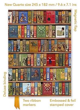 portada Bodleian Libraries: High Jinks Bookshelves (Foiled Quarto Journal) (Flame Tree fsc Quarto Notebook) (en Inglés)