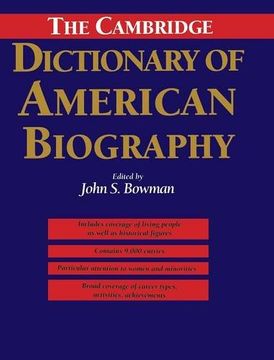 portada The Cambridge Dictionary of American Biography (en Inglés)