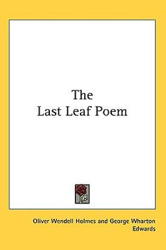 portada the last leaf poem (en Inglés)